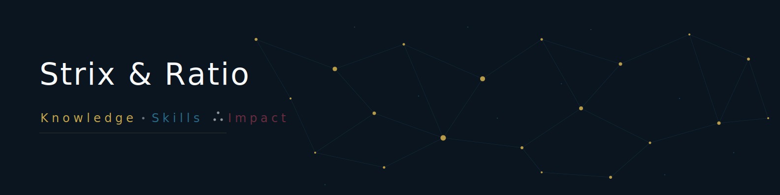 Strix & Ratio — Knowledge · Skills · Impact